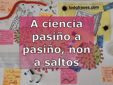 A ciencia avanza pasiño a pasiño, non a saltos