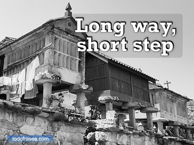 Long way, short step