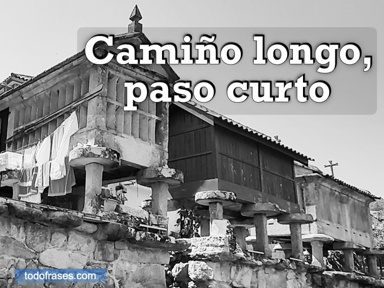 Camiño longo, paso curto