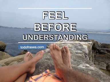 Feel before understanding