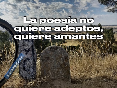 La poesía no quiere adeptos, quiere amantes