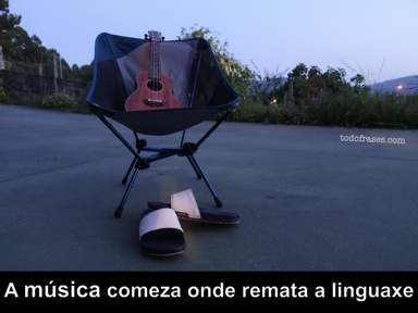 A música comeza onde remata a linguaxe