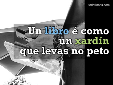 Un libro é como un xardín que levas no peto